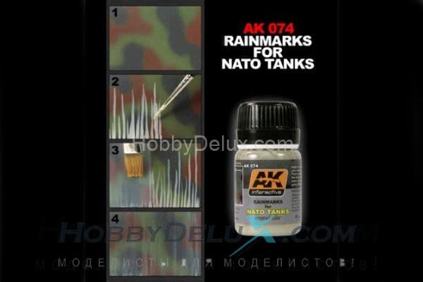 AK074 AK Interactive RAINMARKS FOR NATO TANKS (следы дождя для танков НАТО) AK074