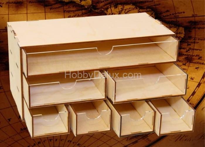 Касcетный модуль-органайзер комбинированный на 7 ящичков. MWP-0010-17