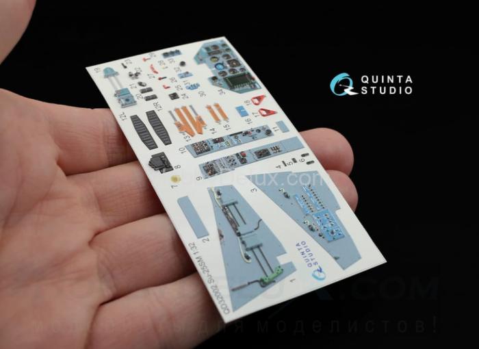 3D Декаль интерьера кабины Су-25СМ QD32002