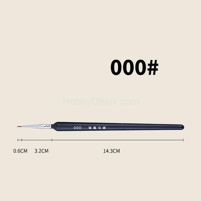 Профессиональная элитная кисть (волк) №000 B-008-000