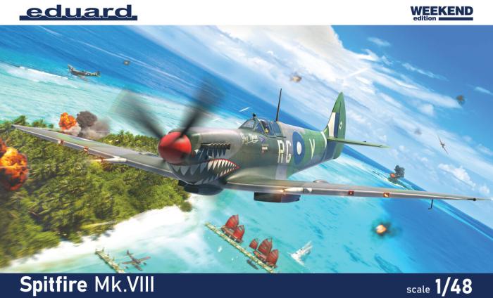 1/48 Британский истребитель Spitfire Mk.VIII (Weekend Edition) 84154