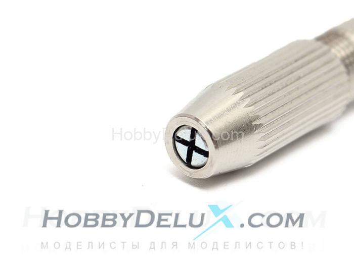 Минидрель ручная с двумя реверсивными цангами JAS4204