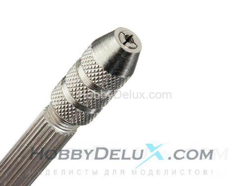 Минидрель ручная с двумя реверсивными цангами