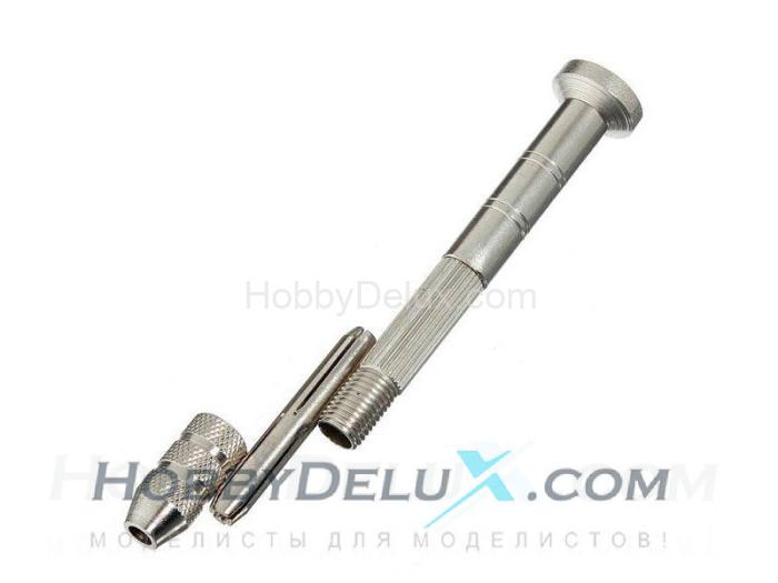 Минидрель ручная с двумя реверсивными цангами JAS4204