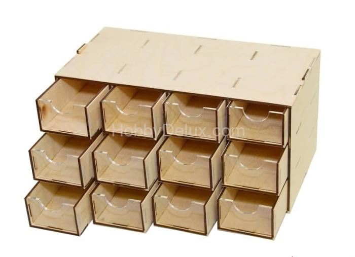 Касcетный модуль-органайзер на 12 маленьких ящичков. MWP-0010-15