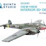 3D Декаль интерьера кабины Bf 110C/D для модели Dragon QD32063