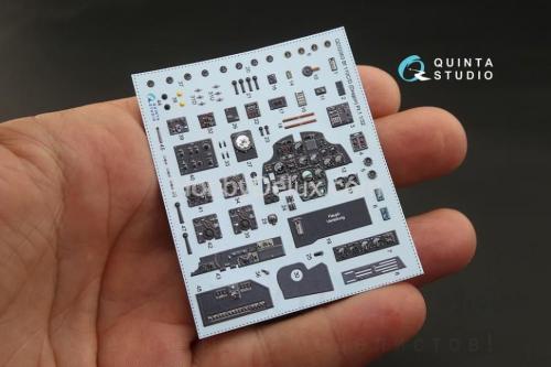 3D Декаль интерьера кабины Bf 110C/D для модели Dragon