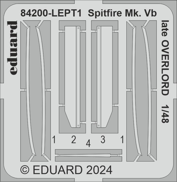 1/48 Британский истребитель Spitfire Mk.Vb Overlord (Weekend Edition) 84200