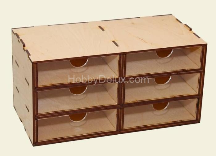 Касcетный модуль-органайзер на 6 низких ящичков. MWP-0010-07