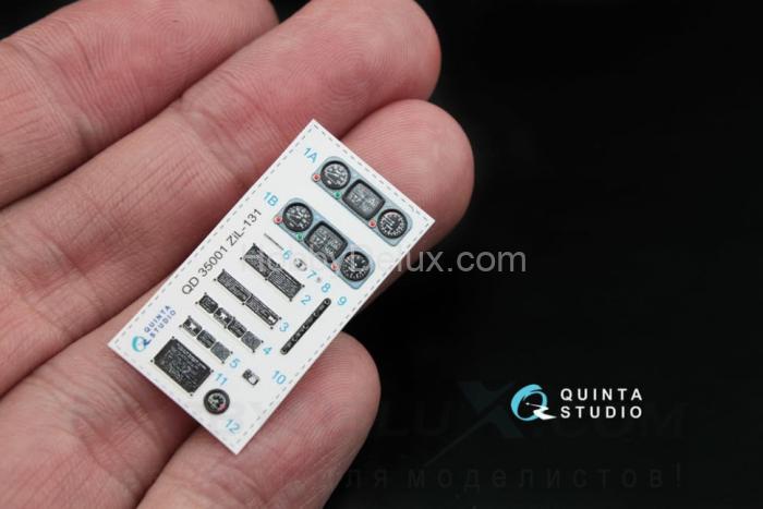 3D Декаль интерьера кабины для семейства ЗиЛ-131 (для любых моделей) QD35001