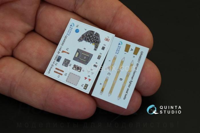 3D Декаль интерьера кабины Bf 109G-14 для модели Eduard QD48095