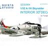 3D Декаль интерьера кабины A-1H Skyraider для модели Трубач QD32064