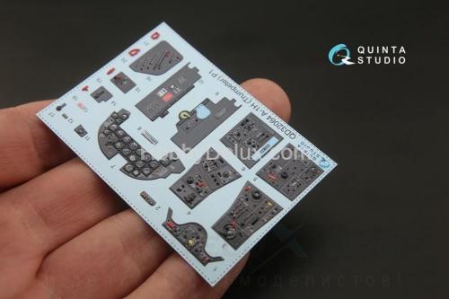 3D Декаль интерьера кабины A-1H Skyraider для модели Трубач