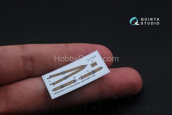 3D Декаль интерьера кабины A-1H Skyraider для модели Трубач QD32064