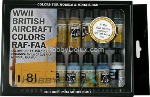 Набор красок Model Air WWII British Aircraft RAF &amp; FAA