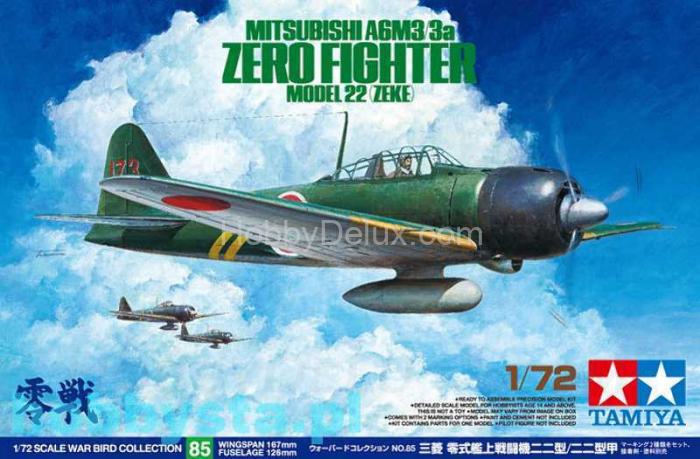Tamiya 60785 Mitsubishi A6M2b Zero Fighter (Zeke) 60785