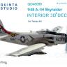 3D Декаль интерьера кабины A-1H для модели Tamiya QD48099