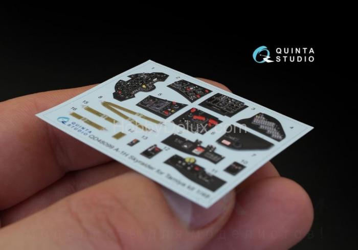 3D Декаль интерьера кабины A-1H для модели Tamiya QD48099