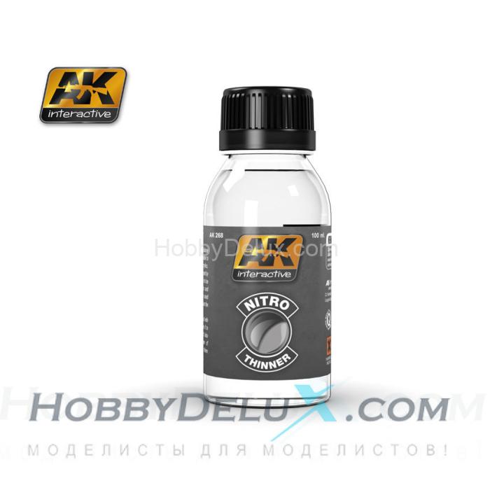 NITRO THINNER (FOR CLEAR COLORS AND FOR CLEANING) AK-268