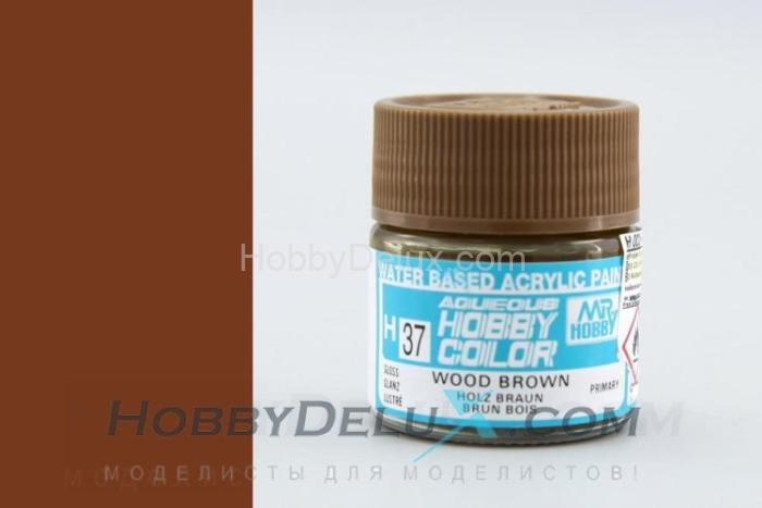 Краска акриловая Hobby Color - H037 Wood Brown (gloss) H37