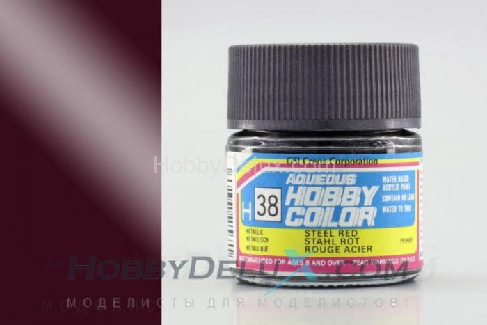 Краска акриловая Hobby Color - H038 Steel Red H38