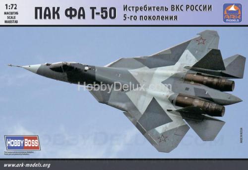 ПАК-ФА Т-50 Истребитель ВКС России 5-го поколения (без смоляных деталей)