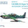 3D Декаль интерьера кабины EMB-314 Super Tucano для модели HobbyBoss QD48101