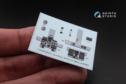 3D Декаль интерьера кабины EMB-314 Super Tucano для модели HobbyBoss