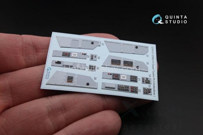 3D Декаль интерьера кабины EMB-314 Super Tucano для модели HobbyBoss QD48101