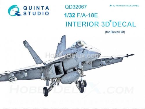 3D Декаль интерьера кабины F/A-18E для модели Revell