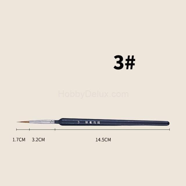 Профессиональная элитная кисть (волк) №3 B-008-3