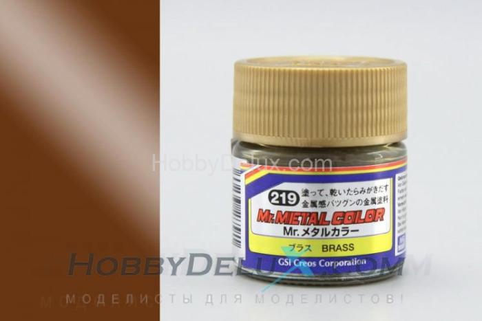 Краска металлик Mr.Metal Color - BRASS MC-219