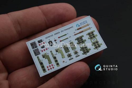 3D Декаль интерьера кабины A6M2 для модели Hasegawa