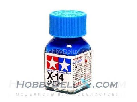 Краска эмалевая Tamiya - X-14 Sky Blue 80014