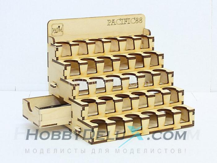 Органайзер под краску на 30 баночек 23 мм. 1 шт. ORG-Pacific88-01