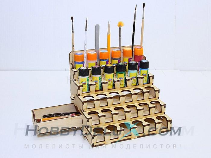 Органайзер под краску на 30 баночек 23 мм. 1 шт. ORG-Pacific88-01