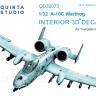 3D Декаль интерьера кабины A-10C для модели Трубач QD32073