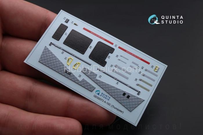 3D Декаль интерьера кабины A-10C для модели Трубач QD32073