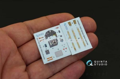 3D Декаль интерьера кабины Bf 109G-6 для модели Звезда