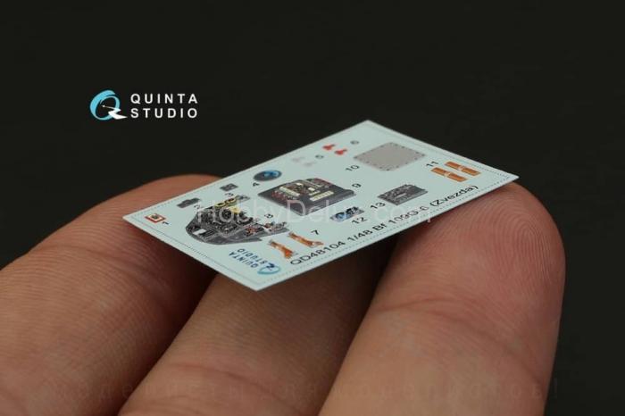 3D Декаль интерьера кабины Bf 109G-6 для модели Звезда QD48104