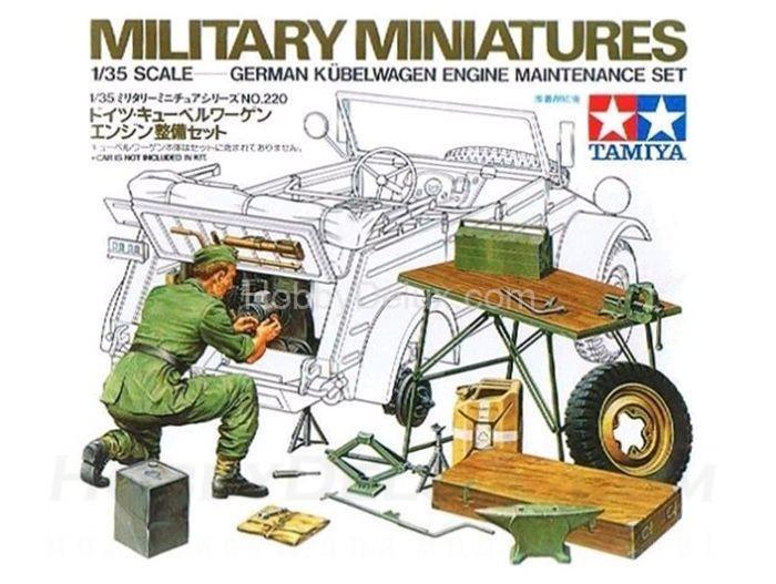Tamiya 35220 German Kubelwagen Engine Maintenance Set 35220