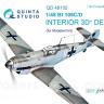3D Декаль интерьера кабины Bf 109C/D для модели Modelsvit QD48105