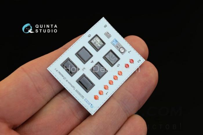 3D Декаль интерьера кабины для Тайфун-К для модели Звезда QD35005