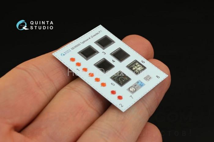 3D Декаль интерьера кабины для Тайфун-К для модели Звезда QD35005