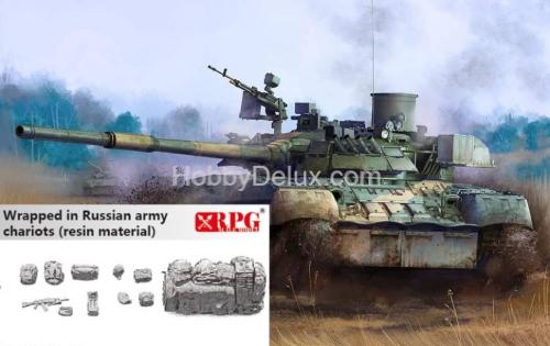 RPG-MODEL 35001B Российский основной танк ОБТ тип 80У + смоляной обвес на башню танка