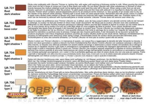 Набор красок Life Color -  DUST AND RUST