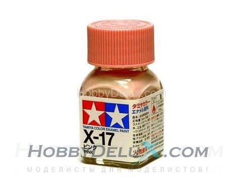 Краска эмалевая Tamiya - X-17 Pink 80017
