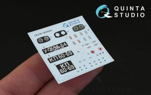 3D Декаль интерьера кабины для ГАЗ-М1 для модели Звезда