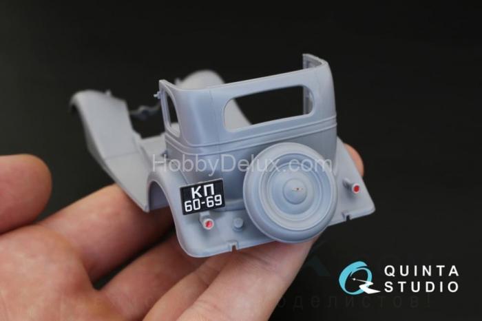 3D Декаль интерьера кабины для ГАЗ-М1 для модели Звезда QD35006