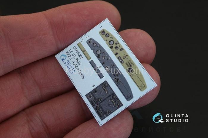 3D Декаль интерьера кабины для KFZ 1-4 для модели ICM QD35007